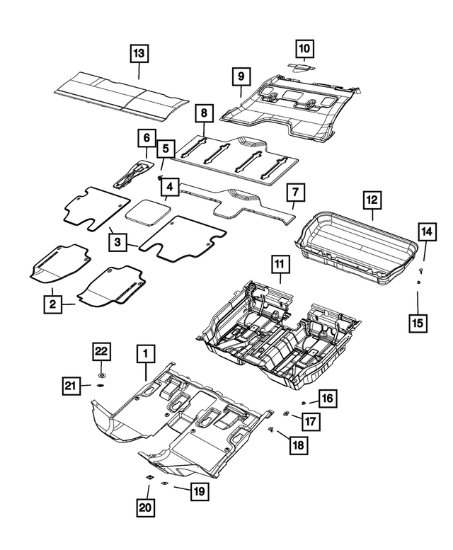 6MJ17PL5AE - : Floor Carpet for Mopar Image
