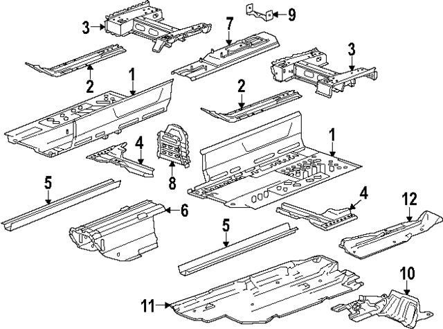 25974393 - Body: Upper Crossmember for GM Image