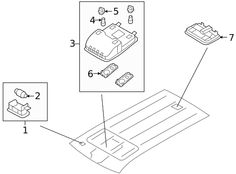 Interior Lamps for 2009 Kia Borrego #0