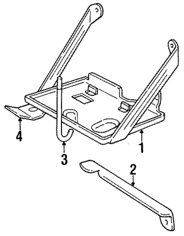 55009619 - Electrical: Battery Tray for Mopar Image