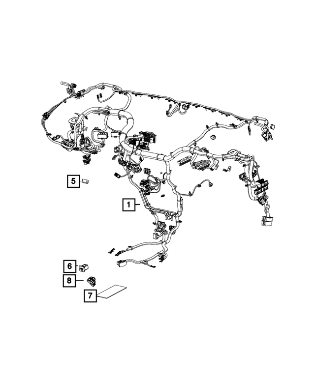 68268110AH - : Instrument Panel Wiring for Mopar Image