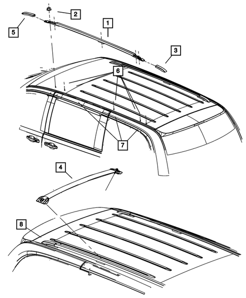 Sport Bar or Luggage Rack for 2009 Chrysler Town & Country #0