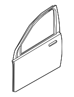 41525A2A387 - Body: Door Shell for BMW: 740i, 740Ld xDrive, 740Li, 740Li xDrive, 750i, 750i xDrive, 750Li, 750Li xDrive, 760Li, ActiveHybrid 7 Image