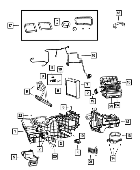 Air Conditioner and Heater Units for 2018 Ram 1500 #1