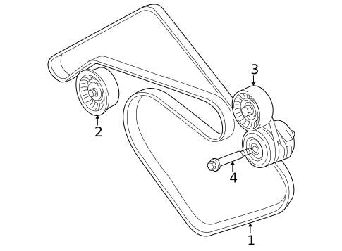 Belts & Pulleys for 2003 Jaguar XJR #0