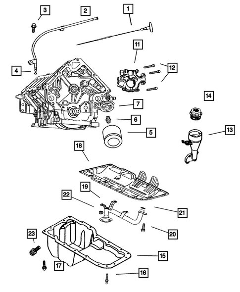 Engine Oiling for 2003 Dodge Ram 2500 #0