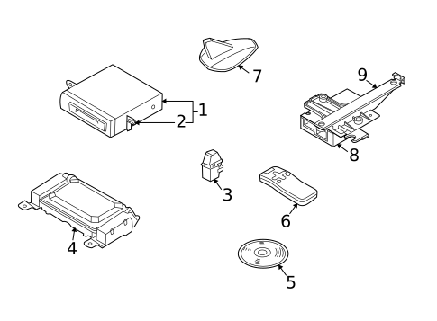 Navigation System Components for 2004 Volvo S40 #0