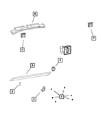 6032217 - Interior Trim: Rivet for Chrysler: Pacifica, PT Cruiser, Town &amp; Country, Voyager | Dodge: Caliber, Caravan, Durango, Grand Caravan, Neon, Ram 1500 | Jeep: Compass, Gladiator, Liberty, Patriot, Wrangler, Wrangler JK Image