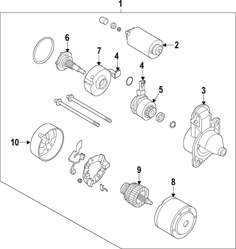 Starter for 2013 Kia Soul #0