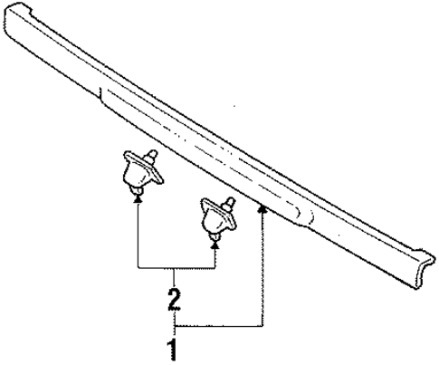 License Lamps for 1993 Subaru Justy #0