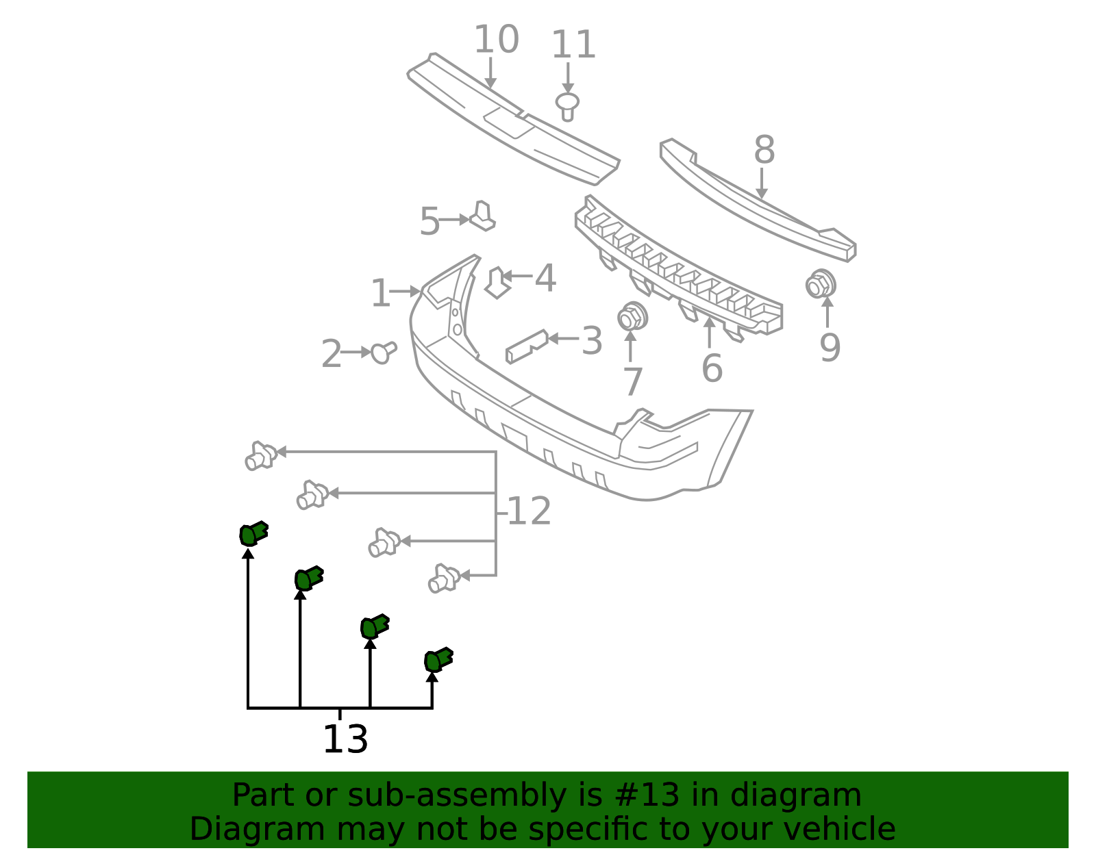 08 09 10 11 12 2008 2009 2010 2011 2012 FORD ESCAPE REAR BUMPER COVER 08 09 10 11 12 2008 2009 2010 2011 2012 FORD ESCAPE REAR BUMPER COVER