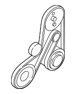 30731808 - Cooling System: Serpentine Belt for Volvo: C70, S40, S60, S70, S80, V40, V70, XC70, XC90 Image