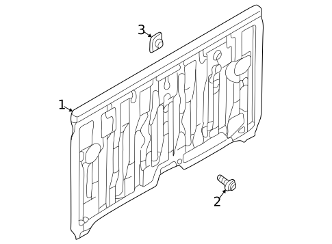 Back Panel for 2002 Nissan Frontier #1