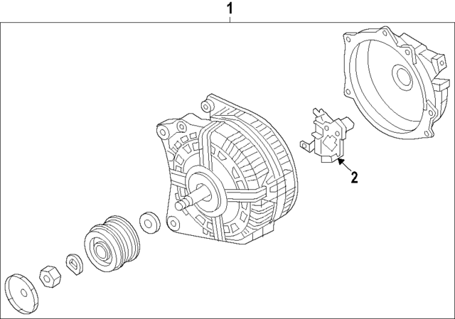 5E903803A - : Voltage Regulator for Volkswagen Image