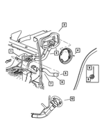 52013196AA - Fuel: Fuel Vapor Recirculation Tube for Ram: Dakota Image