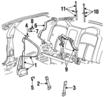 12530611 - : Lap &amp; Shoulder Belt for Oldsmobile: Aurora Image