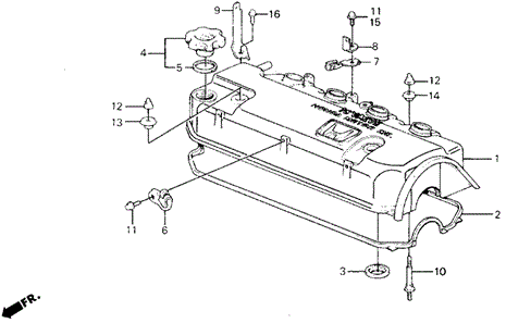 Cylinder Head Cover for 1988 Honda Civic #0