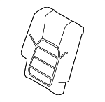 95852280602D0A - Body: Seat Back Cover for Porsche: Cayenne Image