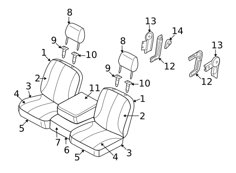 Front Seat Components for 2007 Dodge Ram 1500 #7