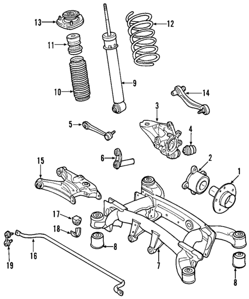 Rear Suspension for 2006 BMW X5 #1