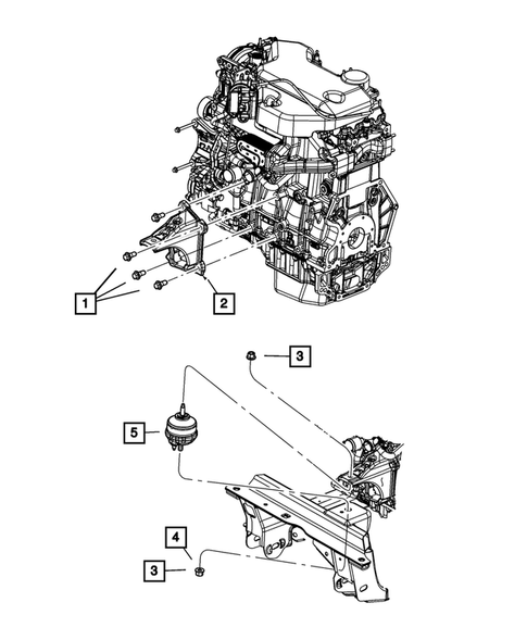 Engine Mounting for 2009 Jeep Liberty #1