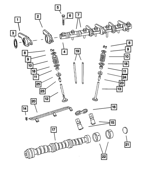 Camshaft and Valve for 2008 Jeep Wrangler #0