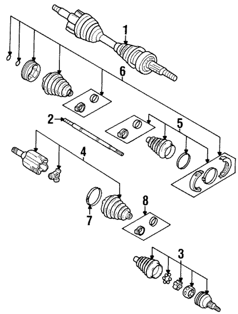 Front Axle for 1999 Isuzu Hombre #0