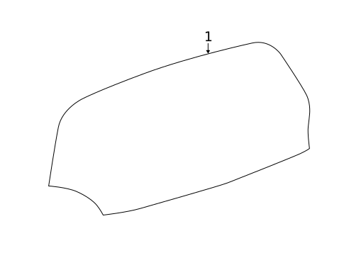 Glass - Lift Gate for 2014 Chevrolet Spark EV #0