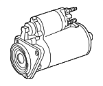 20911023FX - Electrical: Starter for Volkswagen: Beetle, Cabrio, Golf, Jetta, Passat, Scirocco Image