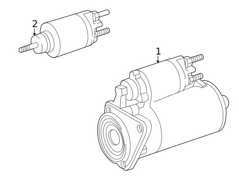 Starter for 2002 Volkswagen Cabrio #1