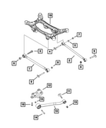 6511781AA - Rear Suspension: Hex Lock Nut for Mopar Image