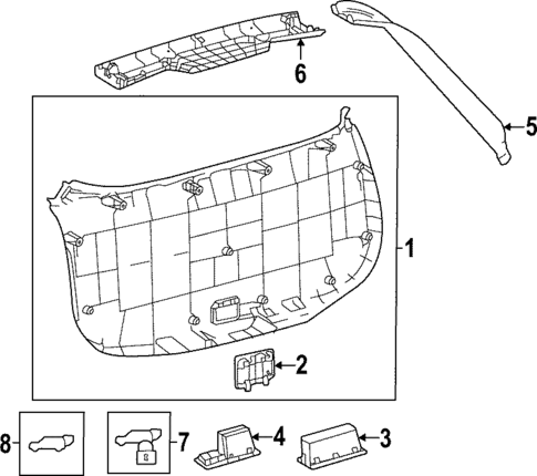 Liftgate for 2025 Toyota bZ4X #1