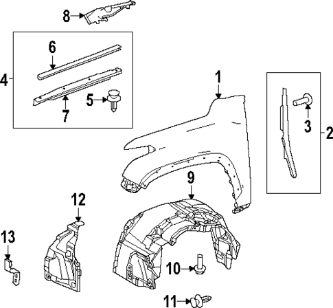 Fender & Components for 2025 Toyota Tundra #0