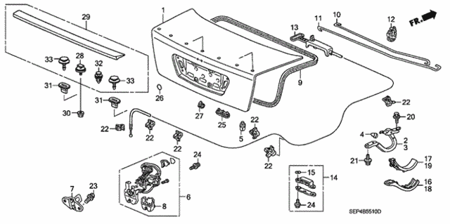 Trunk Lid for 2005 Acura TL #0