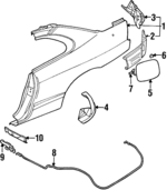 MB959409 - Body: Quarter Panel for Chrysler: Sebring Image