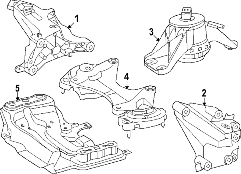 Engine & Trans Mounting for 2025 Mercedes-Benz GLC43 AMG #1