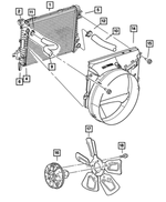 55056481AA - Cooling: Engine Cooling Radiator for Dodge: Ram 1500, Ram 2500, Ram 3500 Image