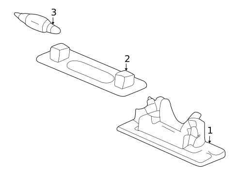 License Lamps for 1998 Porsche Boxster #0