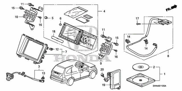 Navigation System for 2007 Honda CR-V #0