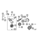 6512871AA - Cooling: Hex Flange Head Bolt for Mopar Image