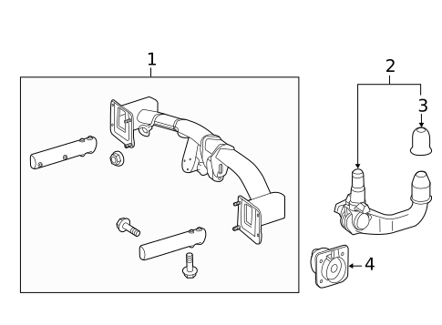Trailer Hitch Components for 2011 Mercedes-Benz R350 #0