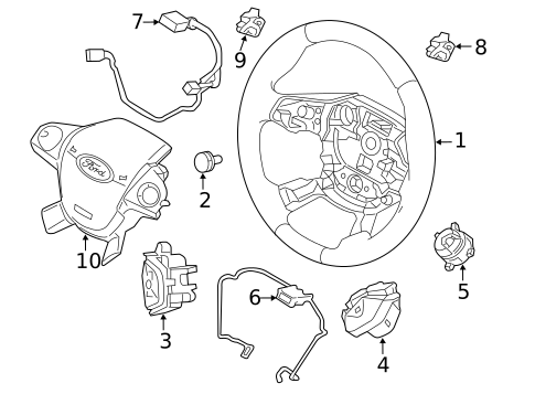 Steering Wheel for 2017 Ford Focus #0