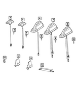 68537883AA - Electrical: Antenna Body And Cable for Ram: 2500, 3500 Image
