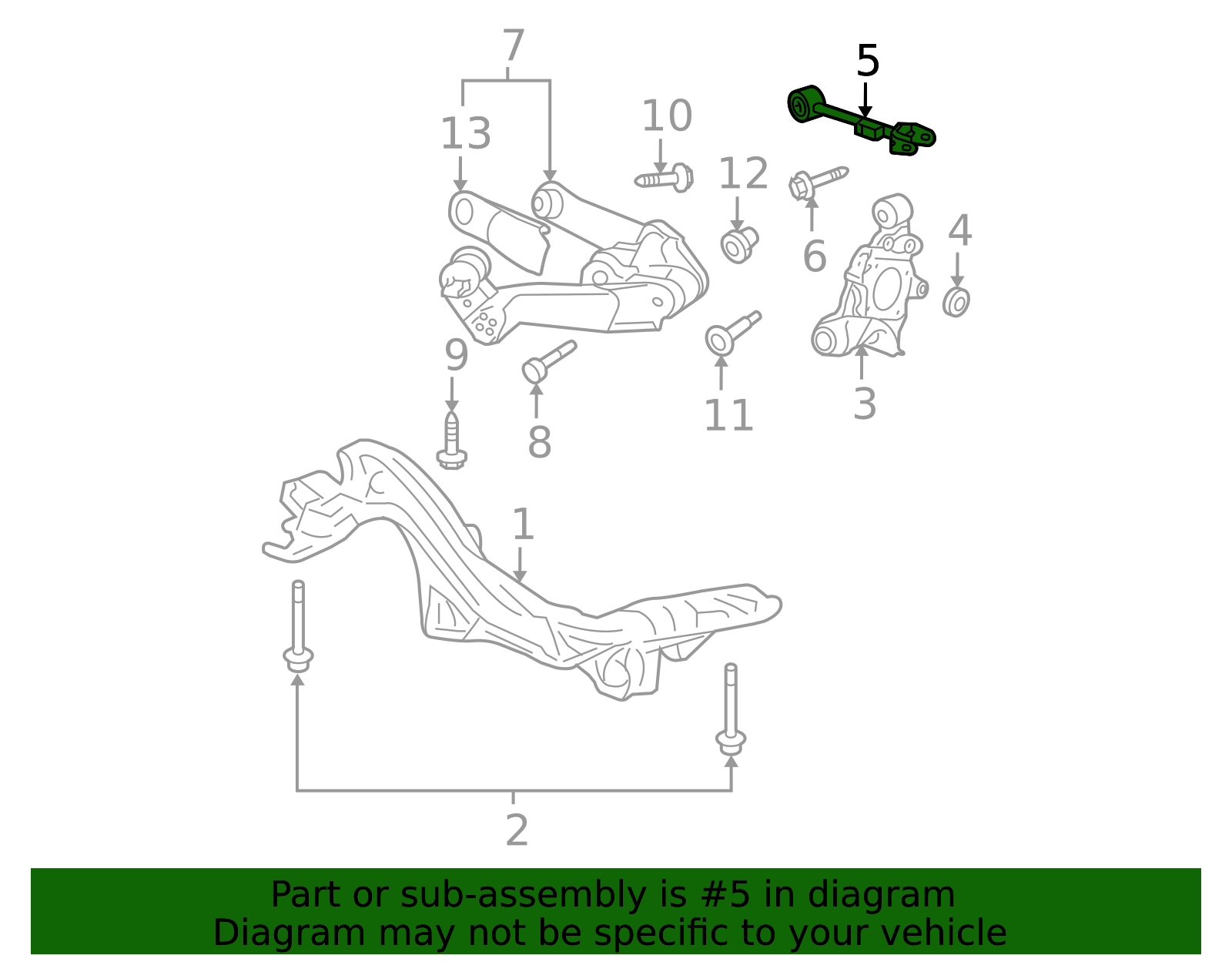 thumbnail image 2 of Detroit Axle Rear Upper Control Arm Kit For Honda CR-V 2007-2016 – Left & Right, With Bushings 2 of 2