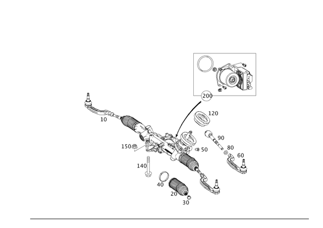 2464601801 - Steering: Steering Gear for Mercedes-Benz Image image