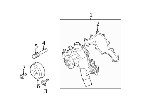 Water Pump & Related Components for 2010 Ford Mustang #0
