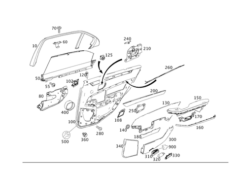 Door Trim for 2011 Mercedes-Benz E 550 #0