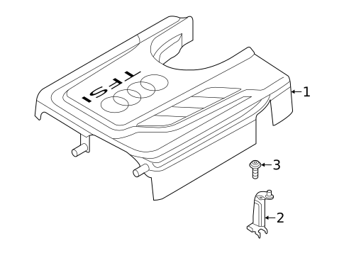 Engine Appearance Cover for 2015 Volkswagen Jetta #0
