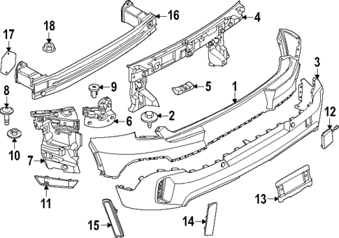 Bumper & Components - Rear for 2025 Mini Countryman #0