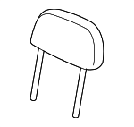 2C5Z78611A08BAC - Body: Headrest for Lincoln: Aviator Image